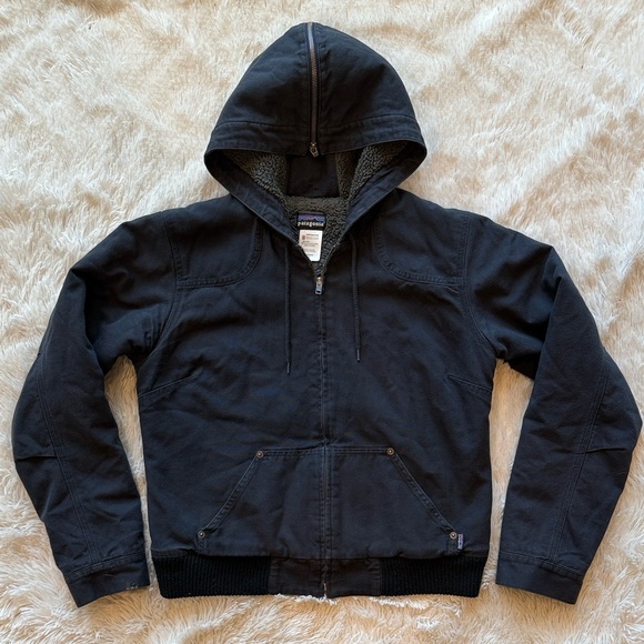 Rare Patagonia vintage lined canvas hoody women’s medium - Picture 1 of 10